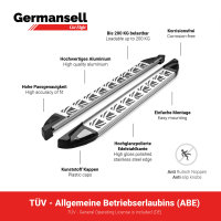 Trittbretter passend f&uuml;r Hyundai Santa Fe 2006-2012 Aspendos mit T&Uuml;V